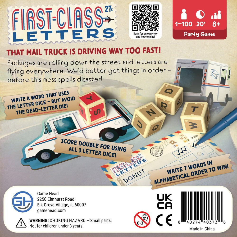 GameHead: First-Class Letters