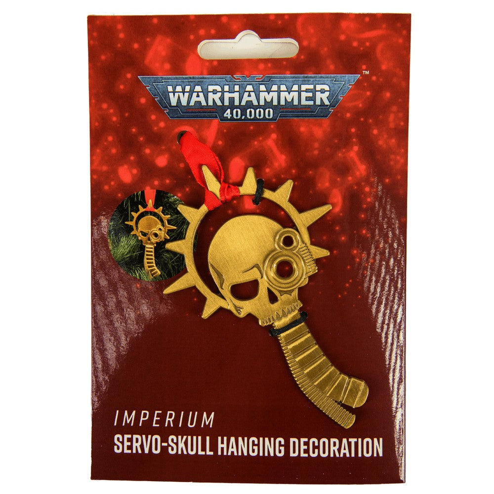 Warhammer Servo Skull with Halo Hanging Decoration