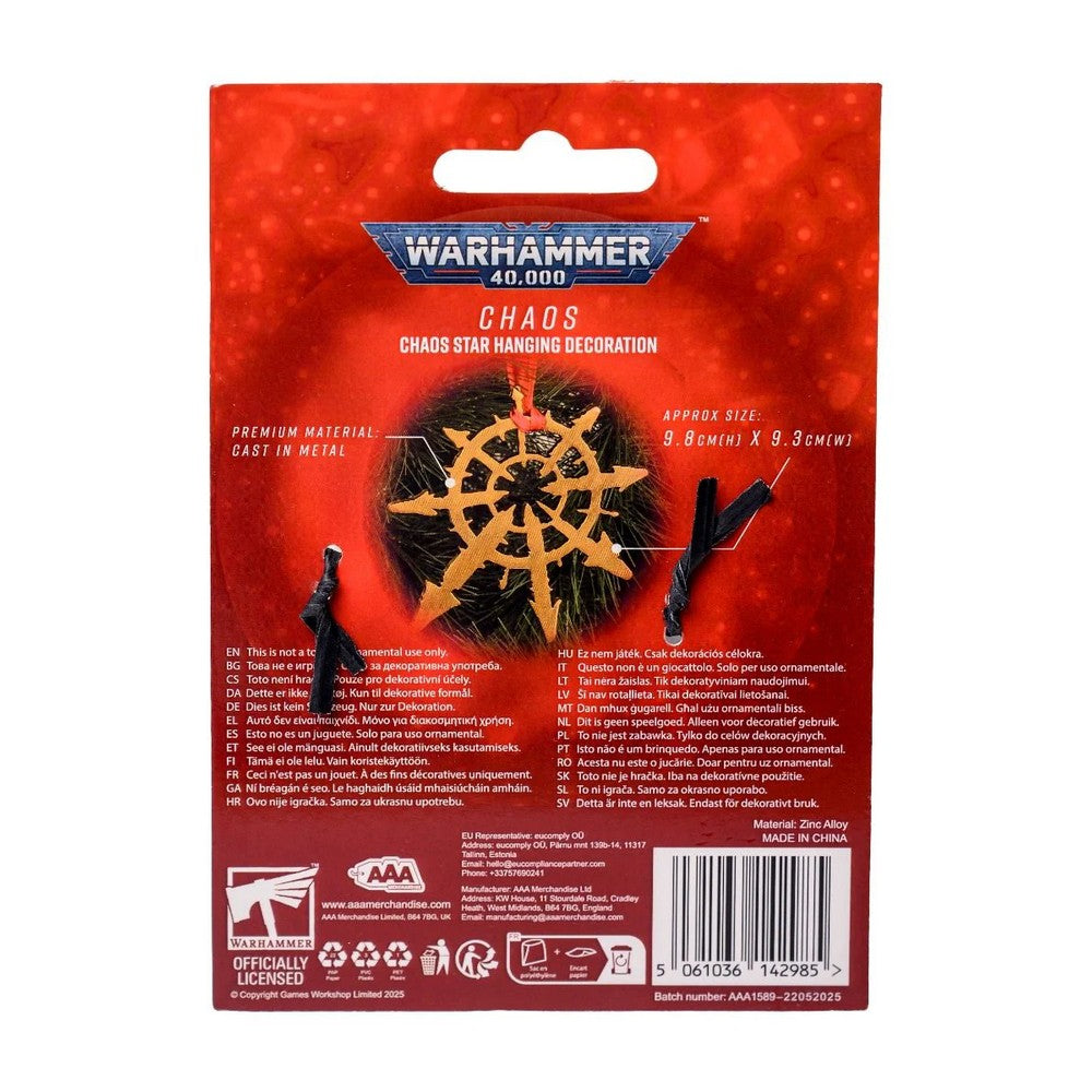 Warhammer Chaos Star Hanging Decoration