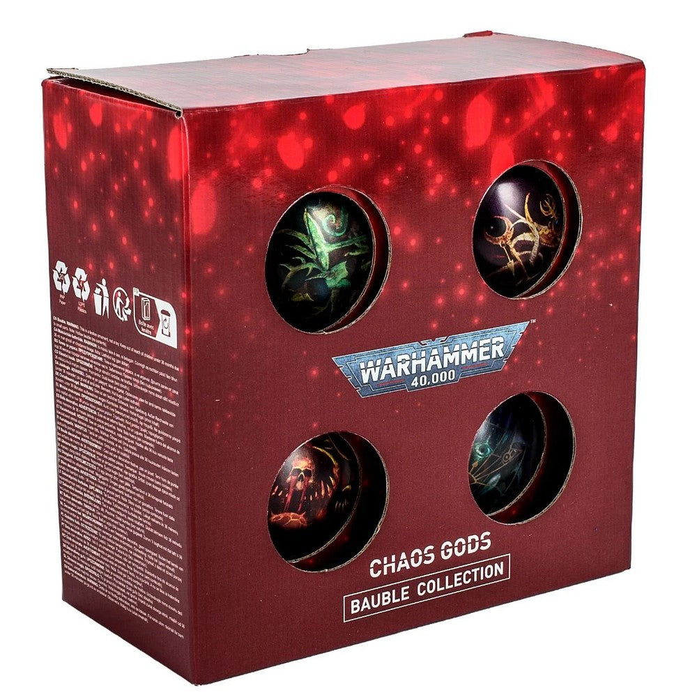 Warhammer 40000 Baubles - 4 pack New chaos gods symbols