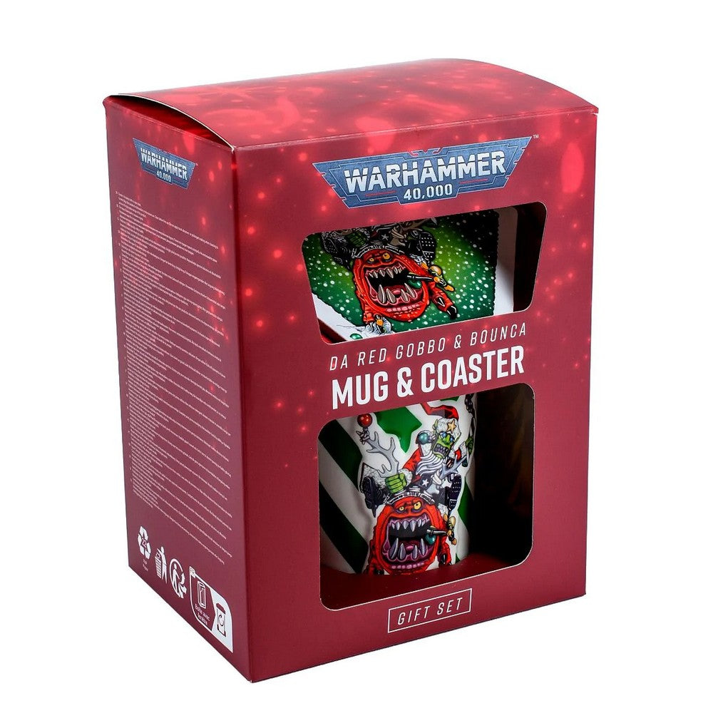 Warhammer Red Gobbo Mug & Coaster Gift Set