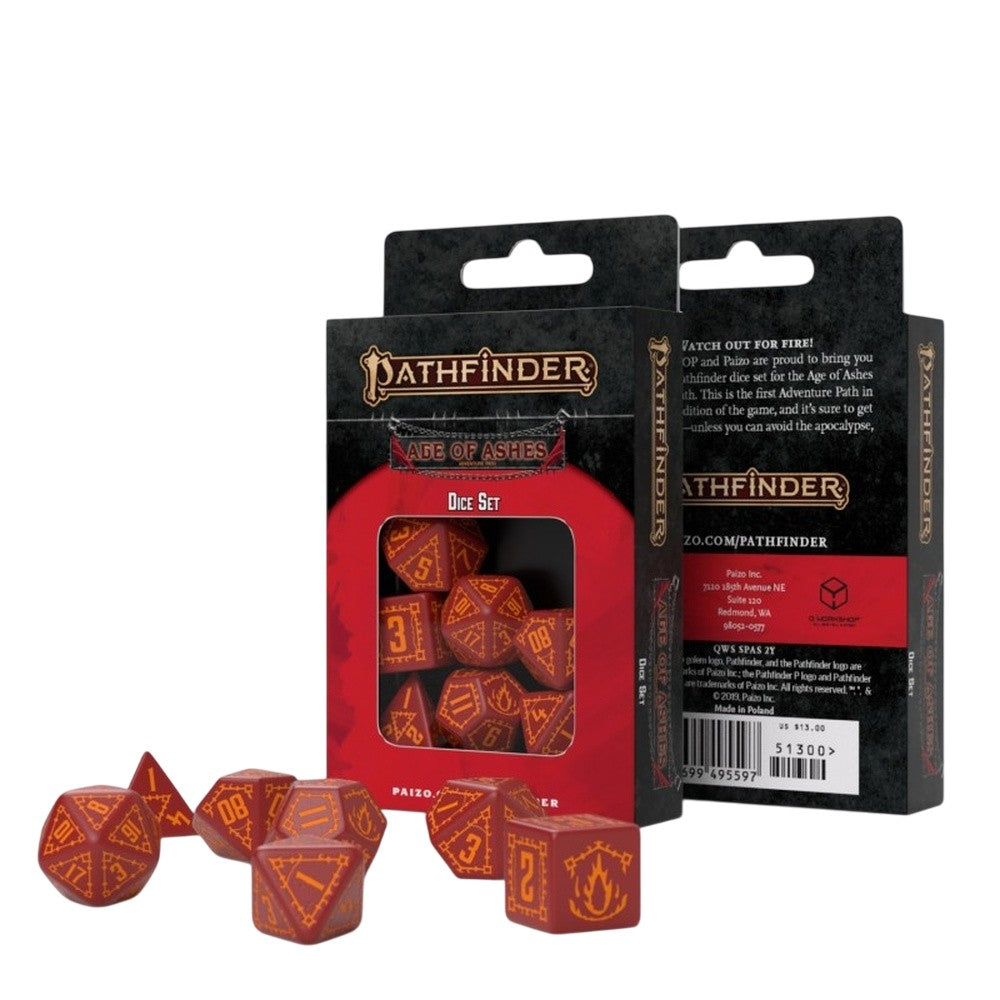Q Workshop: Pathfinder Age Of Ashes Dice Set