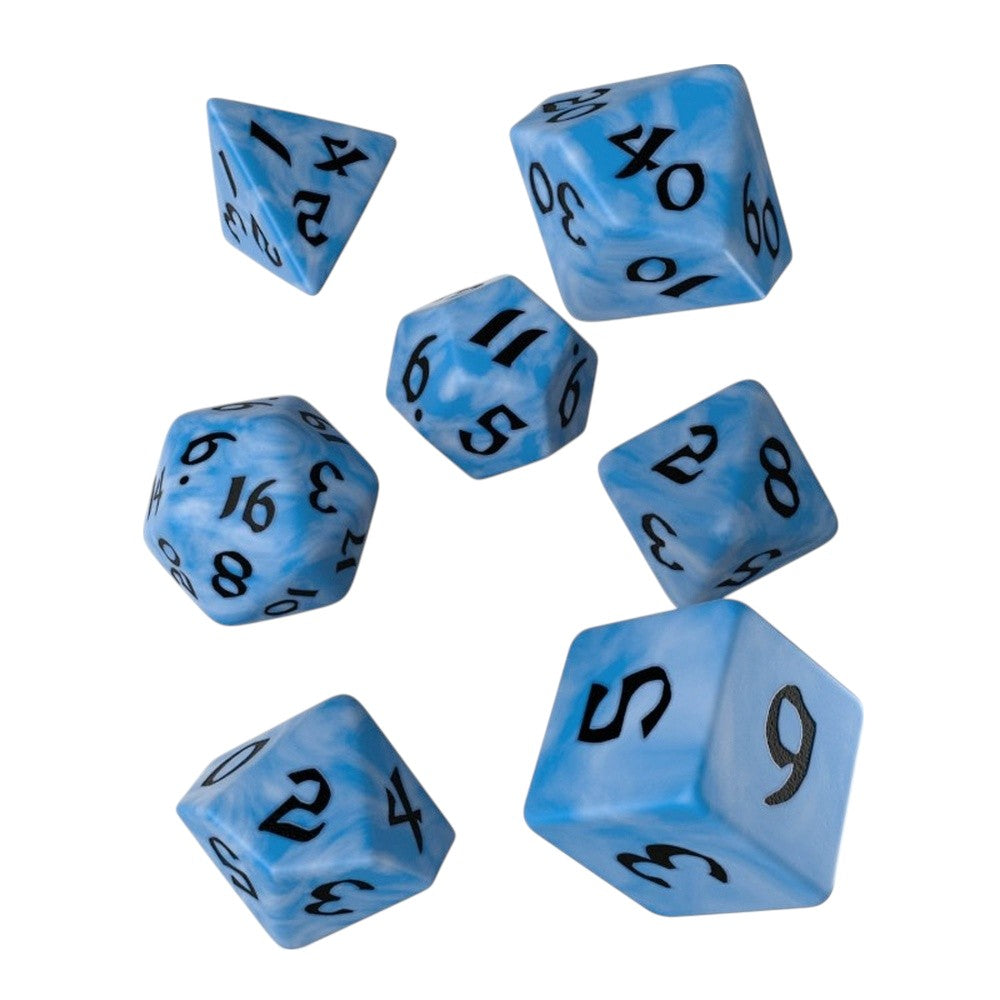 Q Workshop: Classic Runic Glacier & black Dice Set 7