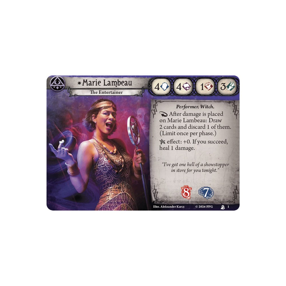 Arkham Horror: The Card Game – Investigator Deck: Marie Lambeau