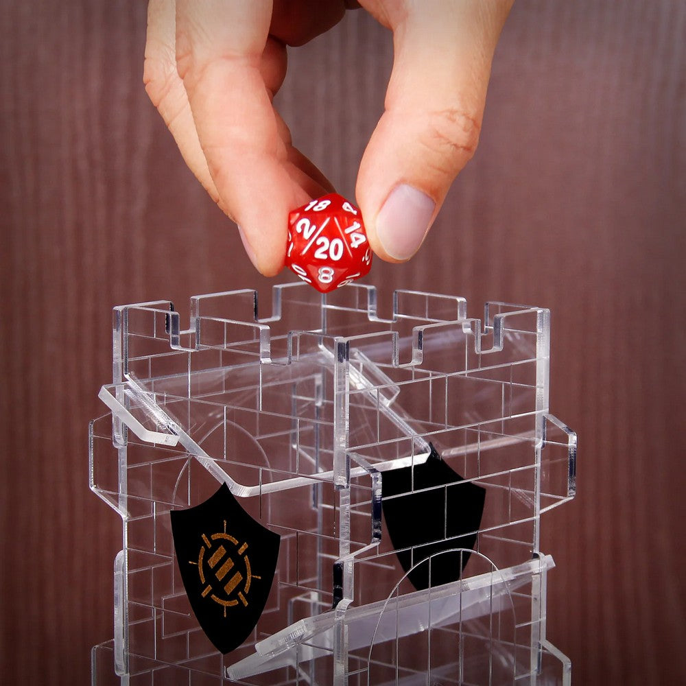 ENHANCE Dice Tower Dice Tray - Clear