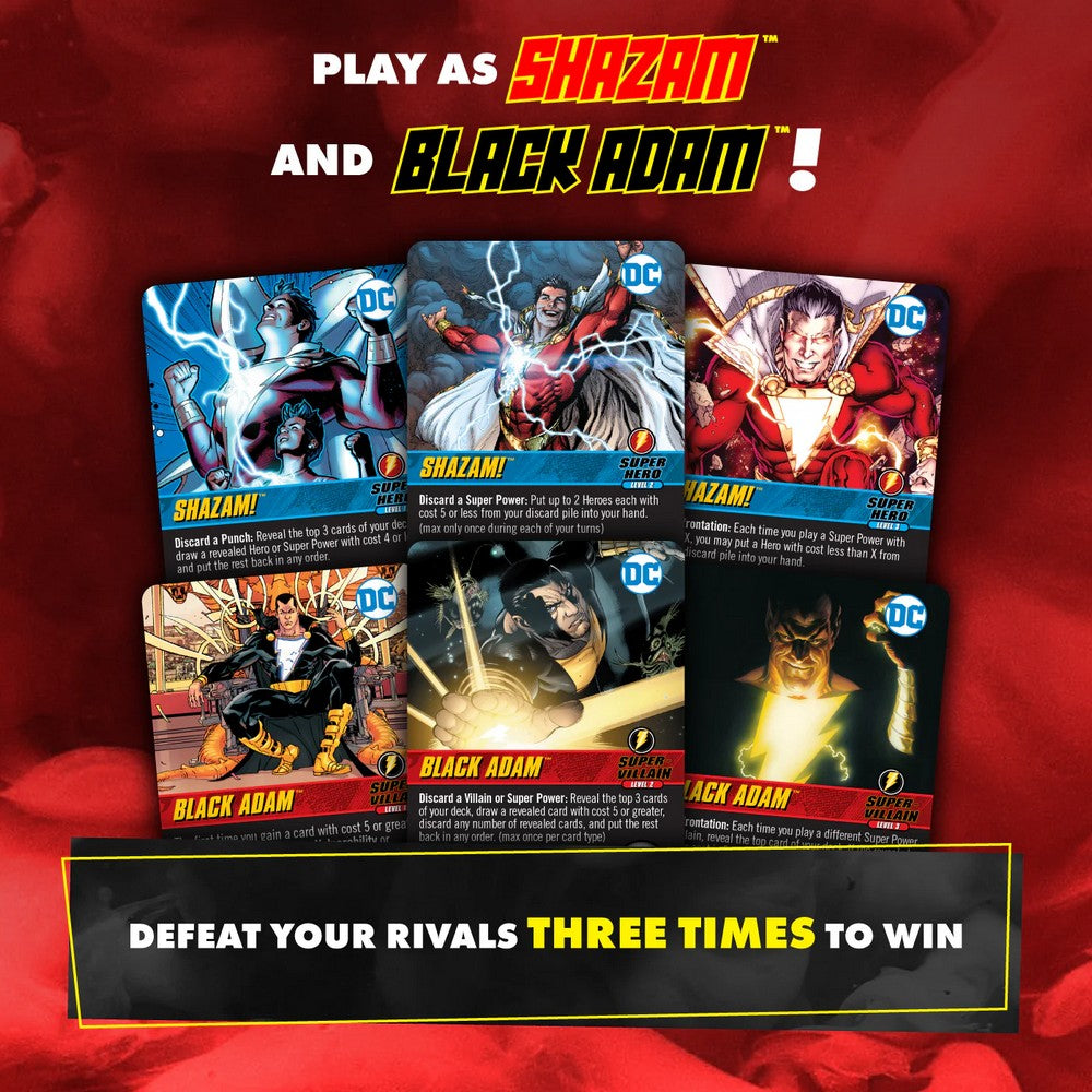 Cryptozoic: DC Comics Deck-Building Game: Rivals: Shazam! Vs. Black Adam