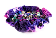 Fanroll: Velvet Compartment Dice Bag with Pockets: Nebula