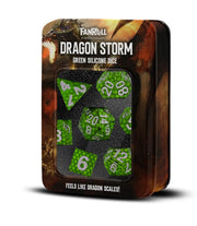 Fanroll: Dragon Storm Silicone Dice Set: Green Dragon Scales