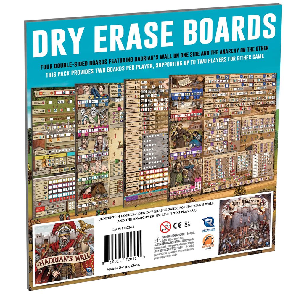 Hadrian’s Wall and The Anarchy Dry Erase Boards