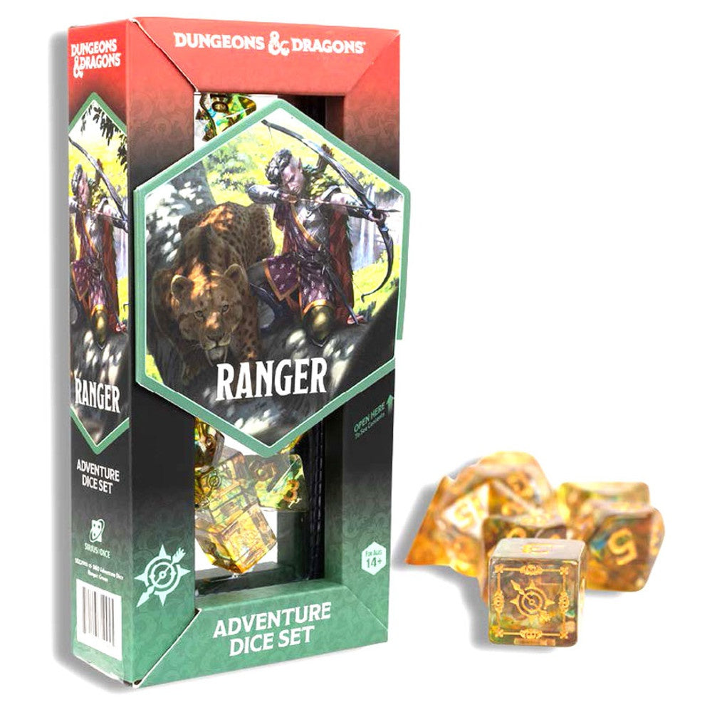 Sirius Dice - D&D Adventure Dice - Ranger - Green