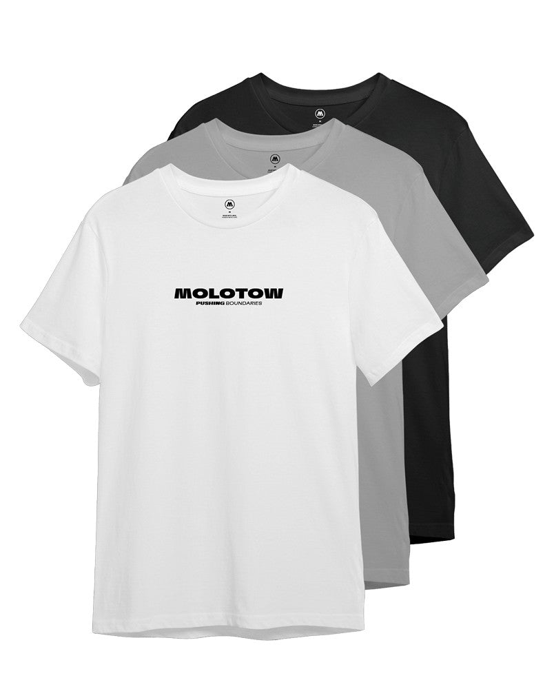 Molotow - Merchandise - Clothing - Basic T-Shirt Pushing Boundaries Weiß XXL