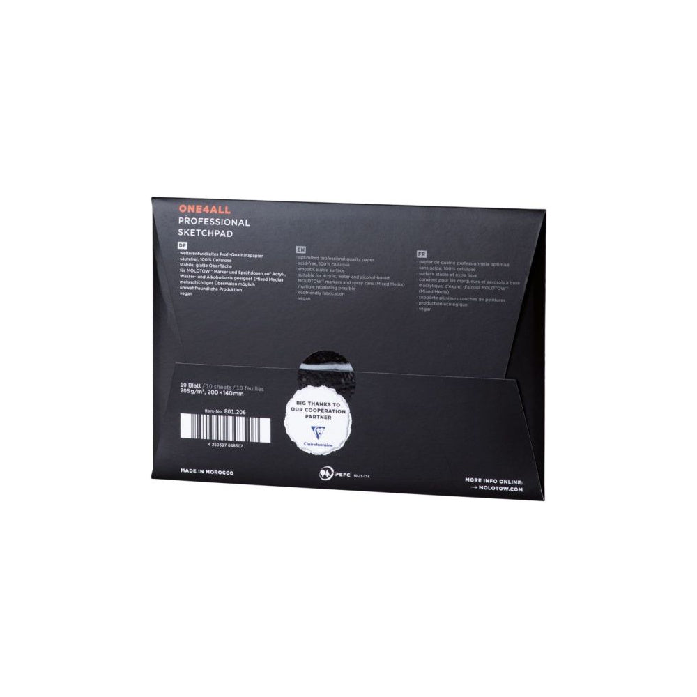 Molotow - Merchandise - Clothing - One4All Professional Paper Set Din A5 - 10Pcs