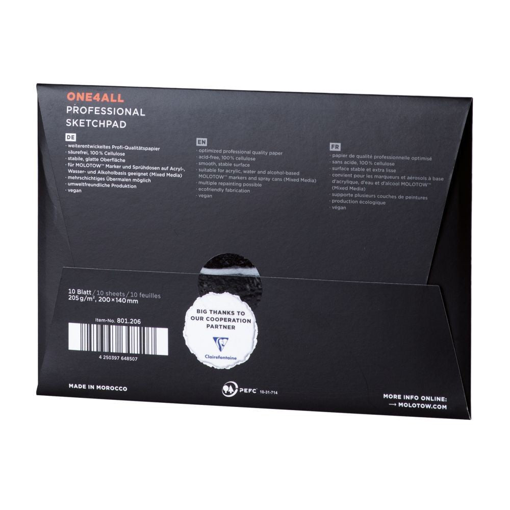 Molotow - Merchandise - Clothing - One4All Professional Paper Set Din A5 - 50Pcs