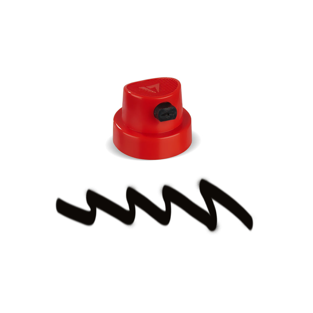 Molotow - Merchandise - Clothing - Spray Cap Flat Jet Artist 2 Red/Black Polybag 9015-100pc