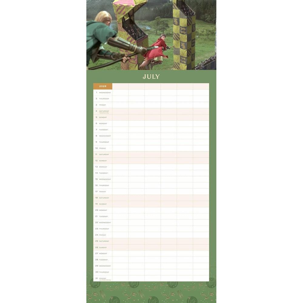 2026 Harry Potter: Hogwarts Family Wall Planner