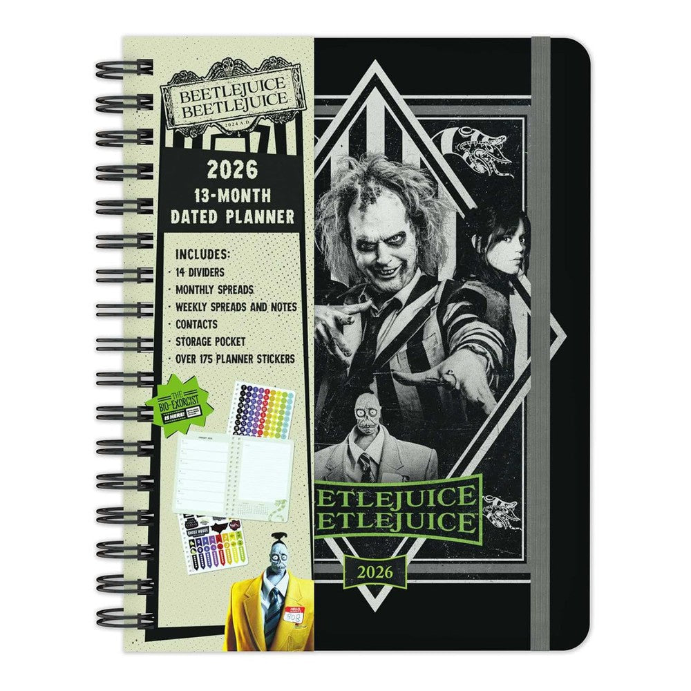 2026 Beetlejuice Beetlejuice 13-Month Weekly Planner