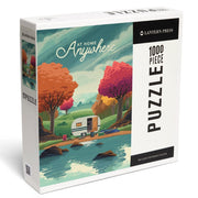 1000 Piece Puzzle Outdoor Activity At Home Anywhere Camper in Evergreens