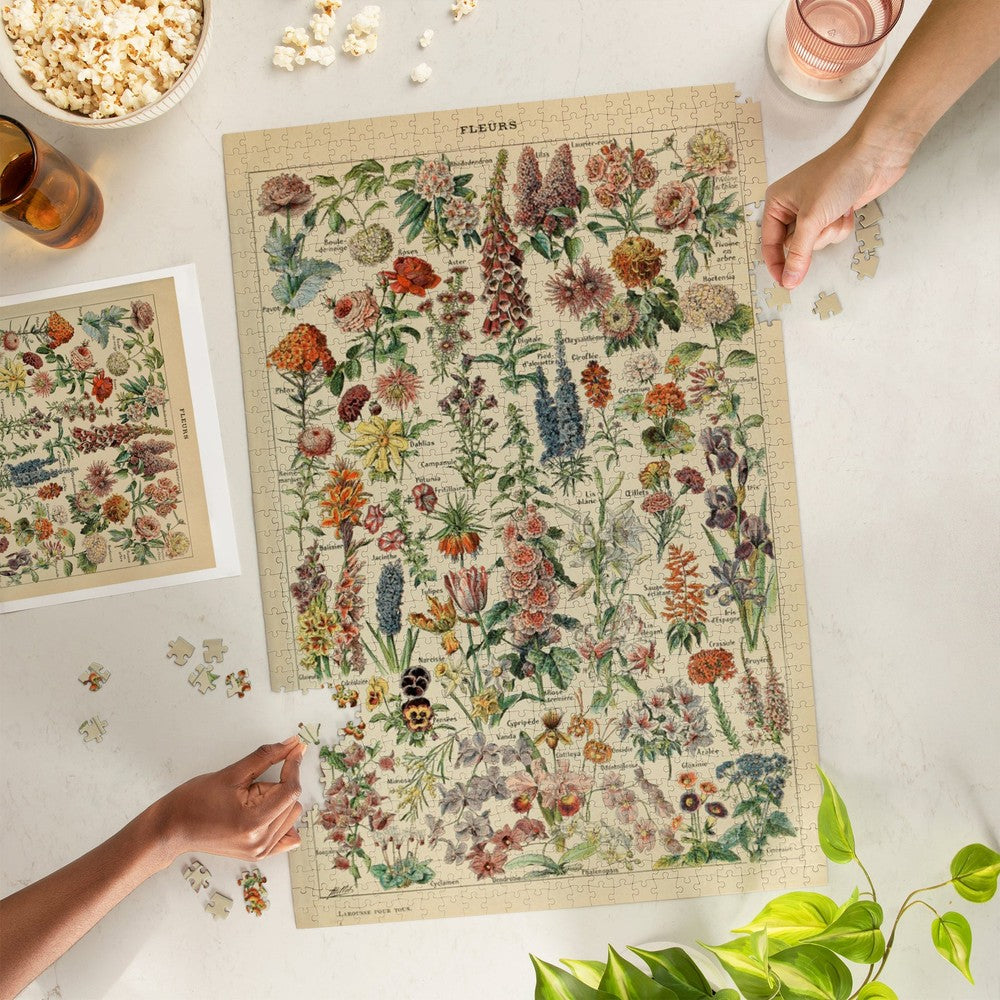 1000 Piece Puzzle Assorted Flowers E Vin