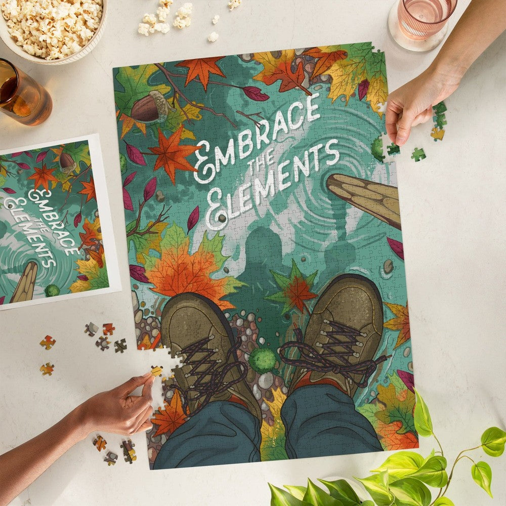 1000 Piece Puzzle EmbrcElmntsHkngFllClrs