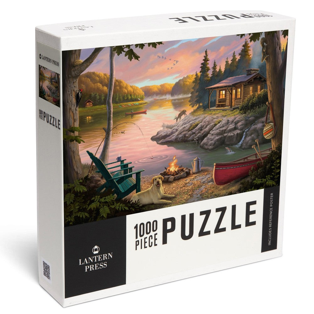 1000 Piece Puzzle Lake Living