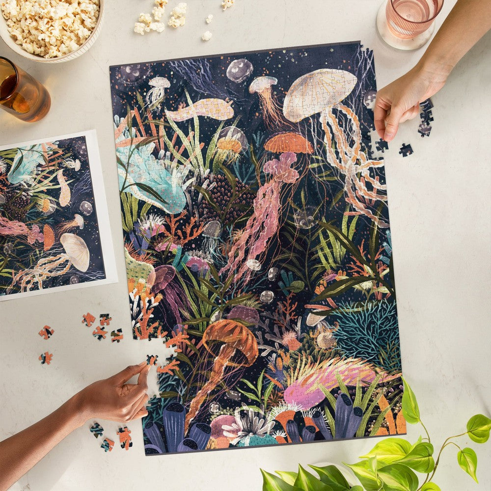 1000 Piece Puzzle Luminescent World Jell