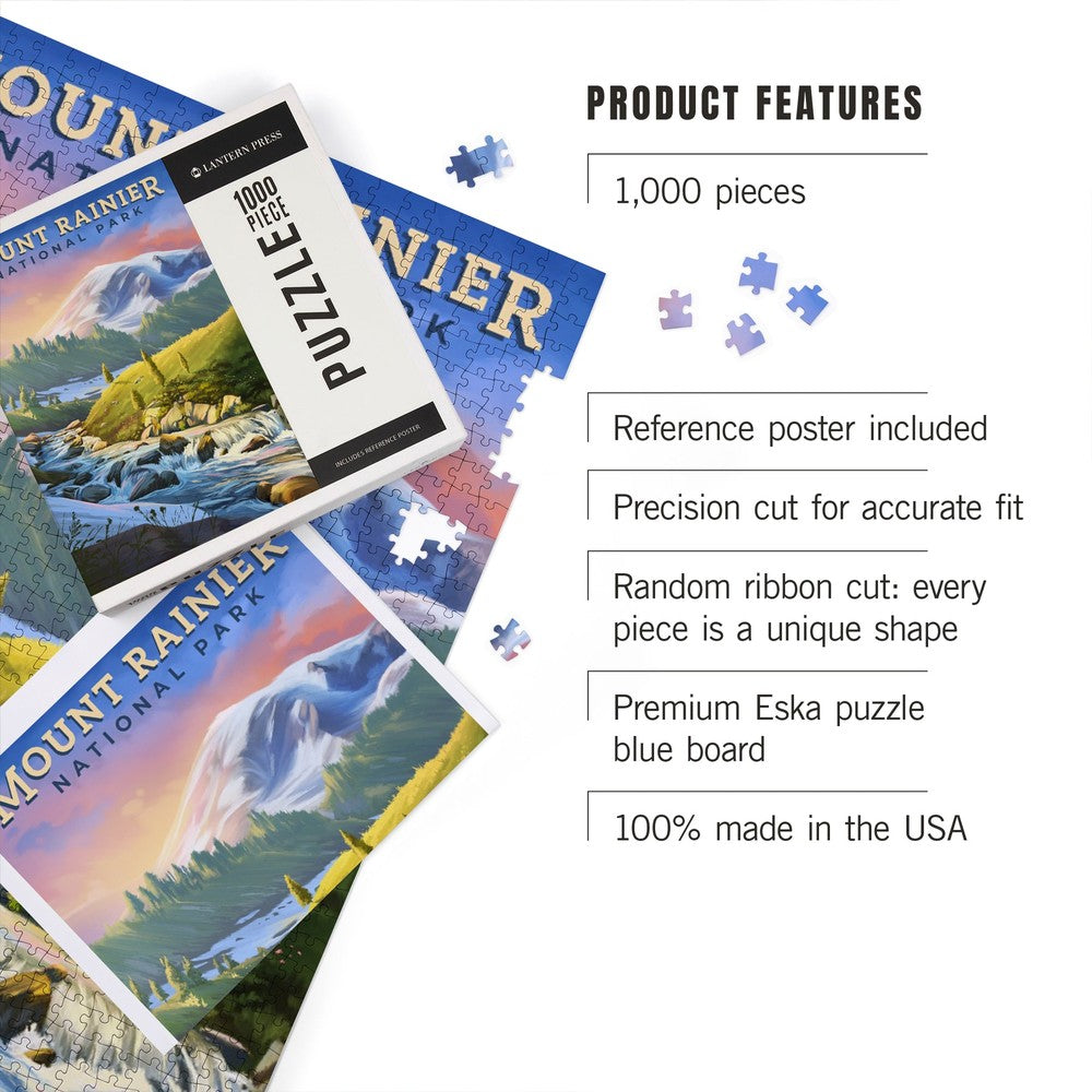 1000 Piece Puzzle Mount Rainier National