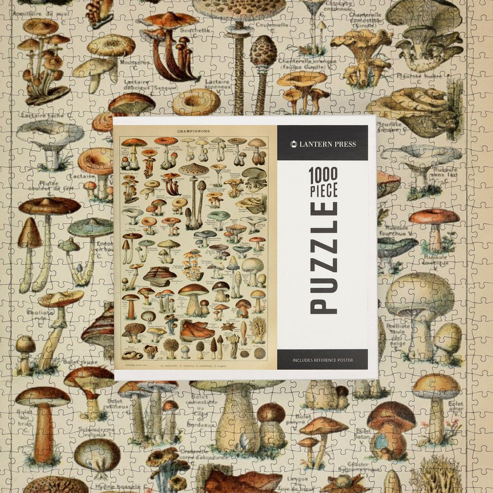 1000 Piece Puzzle Mushrooms C Vintage Bo