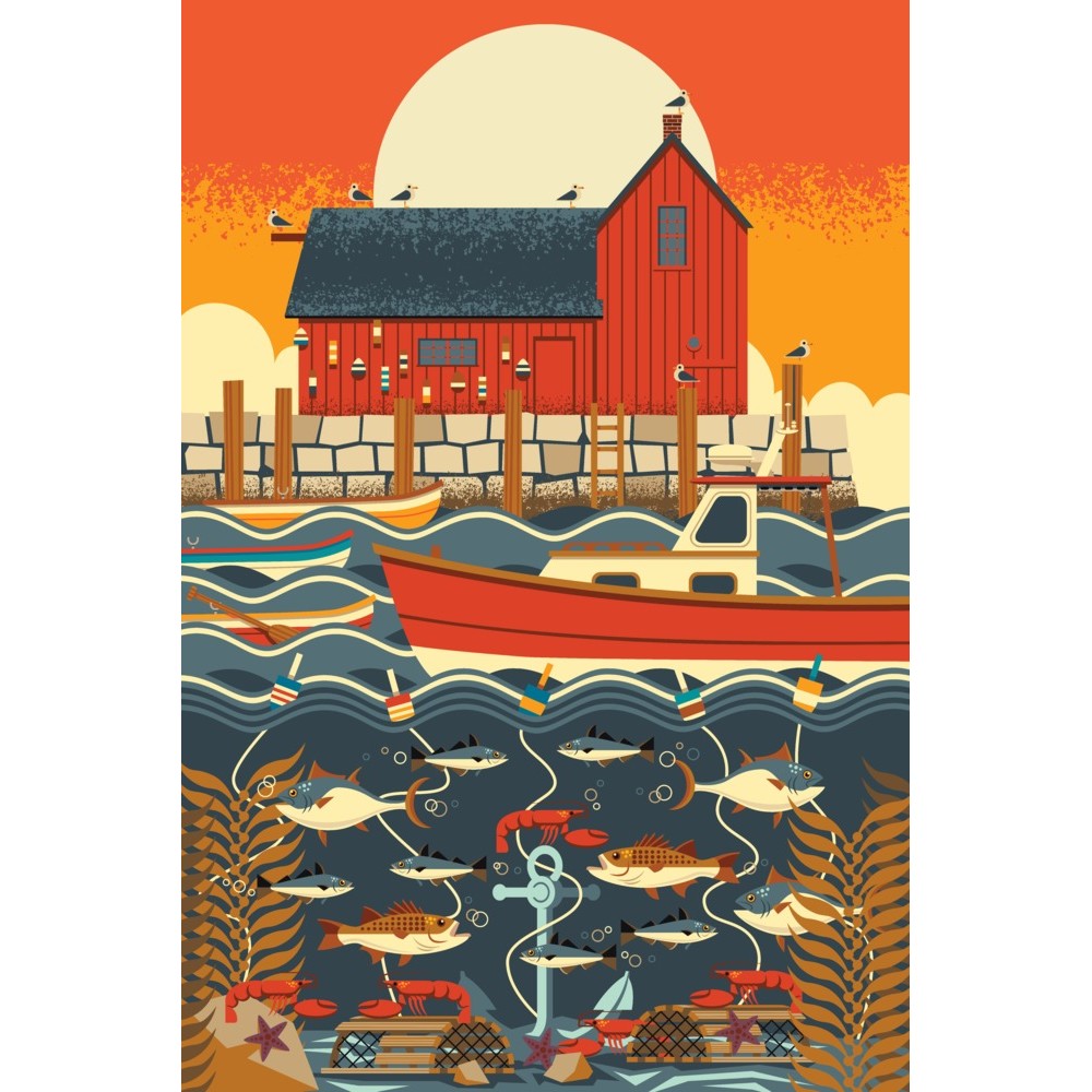 1000 Piece Puzzle Nautical Geometric