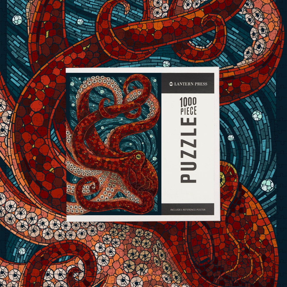 1000 Piece Puzzle Octopus Paper Mosaic