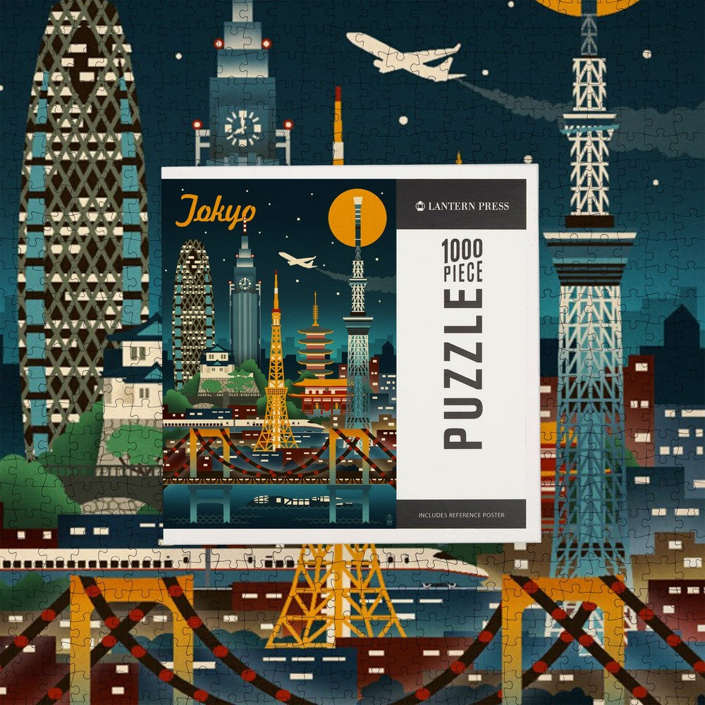 1000 Piece Puzzle Tokyo Japan Retro Skyl