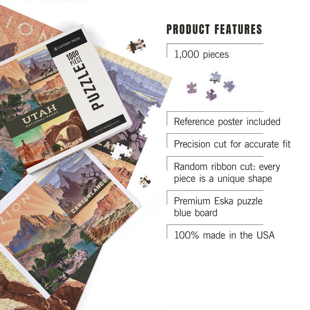 1000 Piece Puzzle Utahs National Parks C