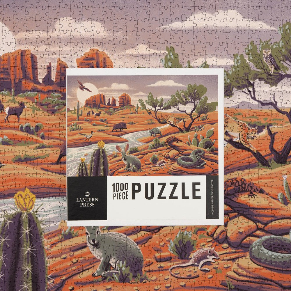 1000 Piece Puzzle Wildlife Utopia Desert