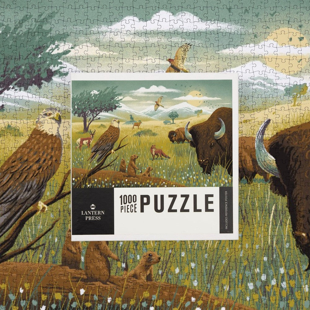 1000 Piece Puzzle Wildlife Utopia Prairi