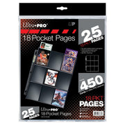 Ultra Pro: UP83675 Ultra PRO Silver Series 18-Pocket Pages (25 count retail pack)