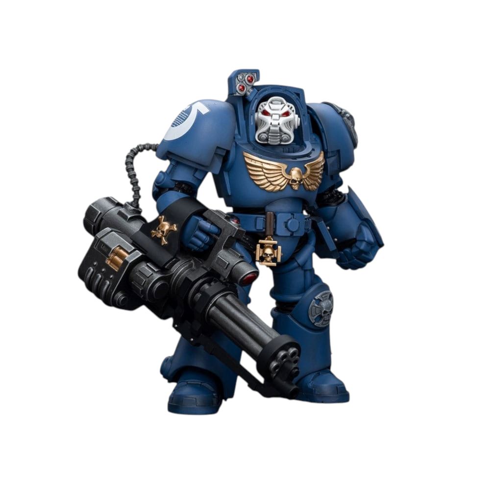 Warhammer Collectibles: 1/18 Scale Ultramarines Terminator Squad Terminator with Assault Cannon