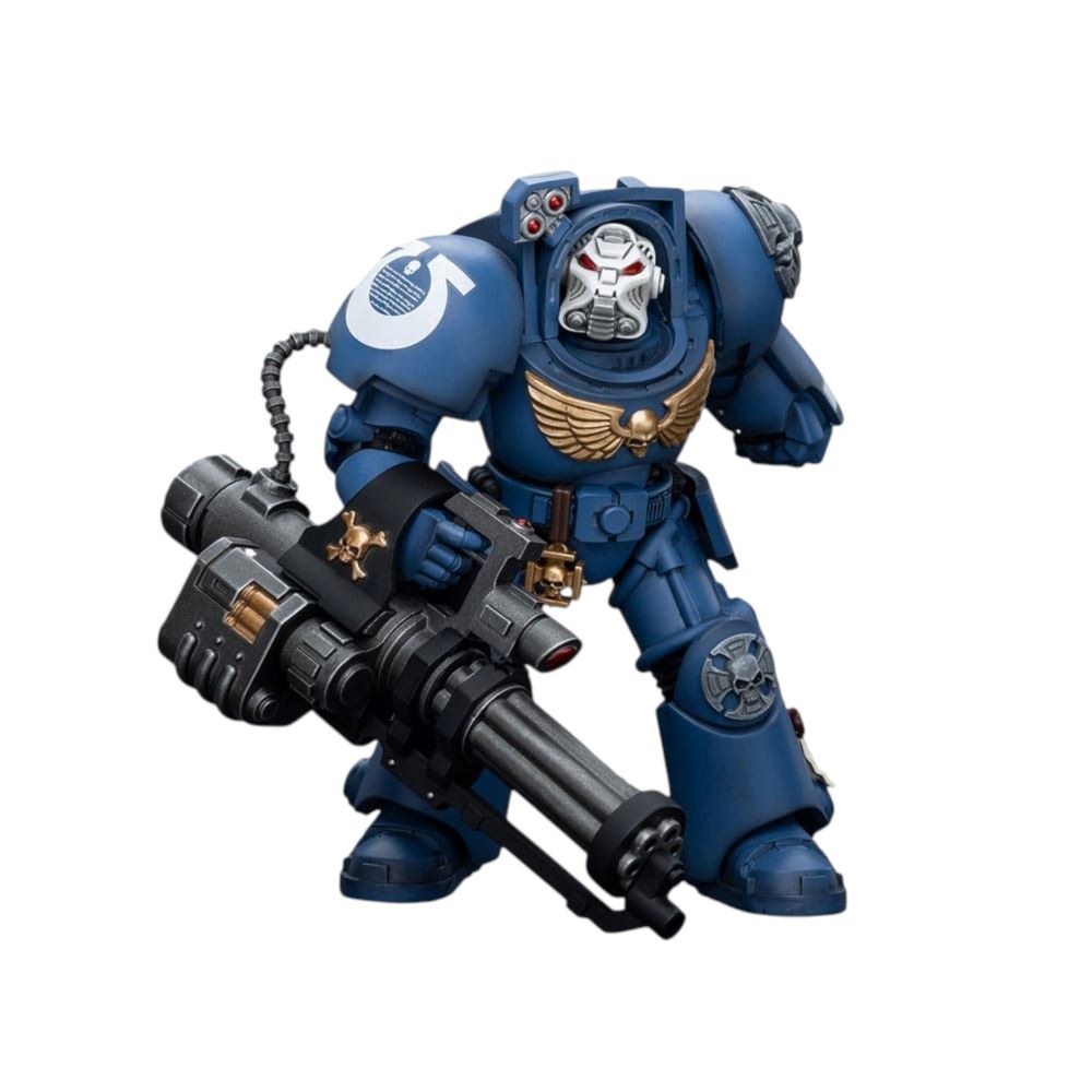 Warhammer Collectibles: 1/18 Scale Ultramarines Terminator Squad Terminator with Assault Cannon