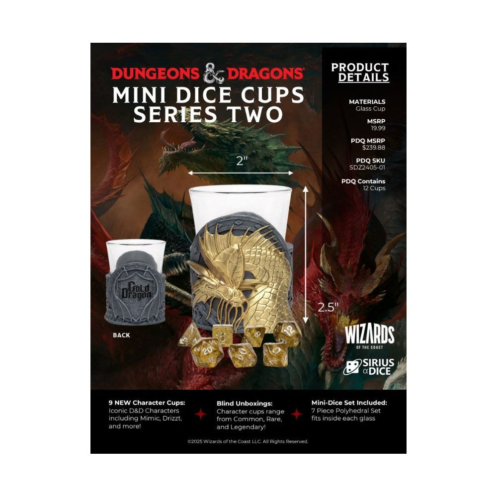 Sirius Dice - Dungeons & Dragons Mini Dice Cups Series 2 Display