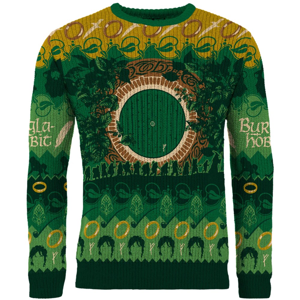 Lord of the Rings: The Shire Christmas Jumper (Size: M)