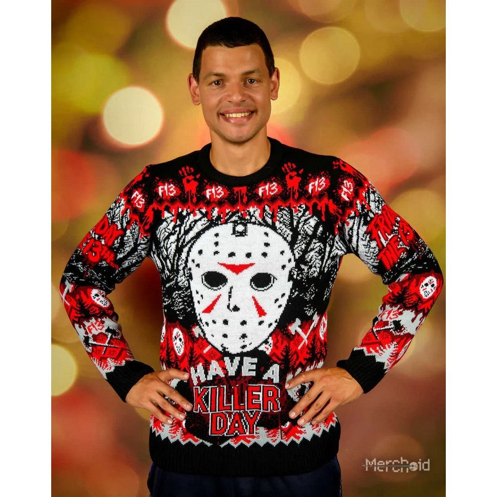 Friday the 13th Christmas Jumper (Size: S)