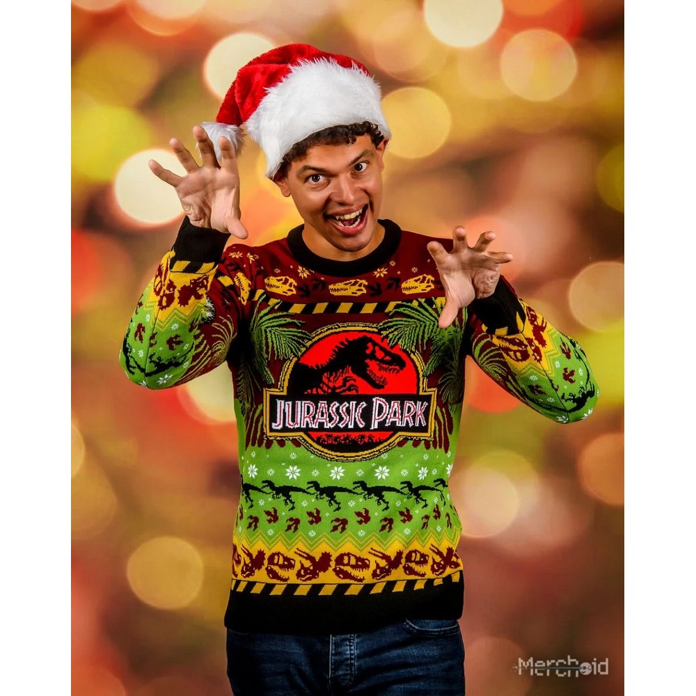 Jurassic Park: Happy Rexmas Christmas Jumper (Size: M)