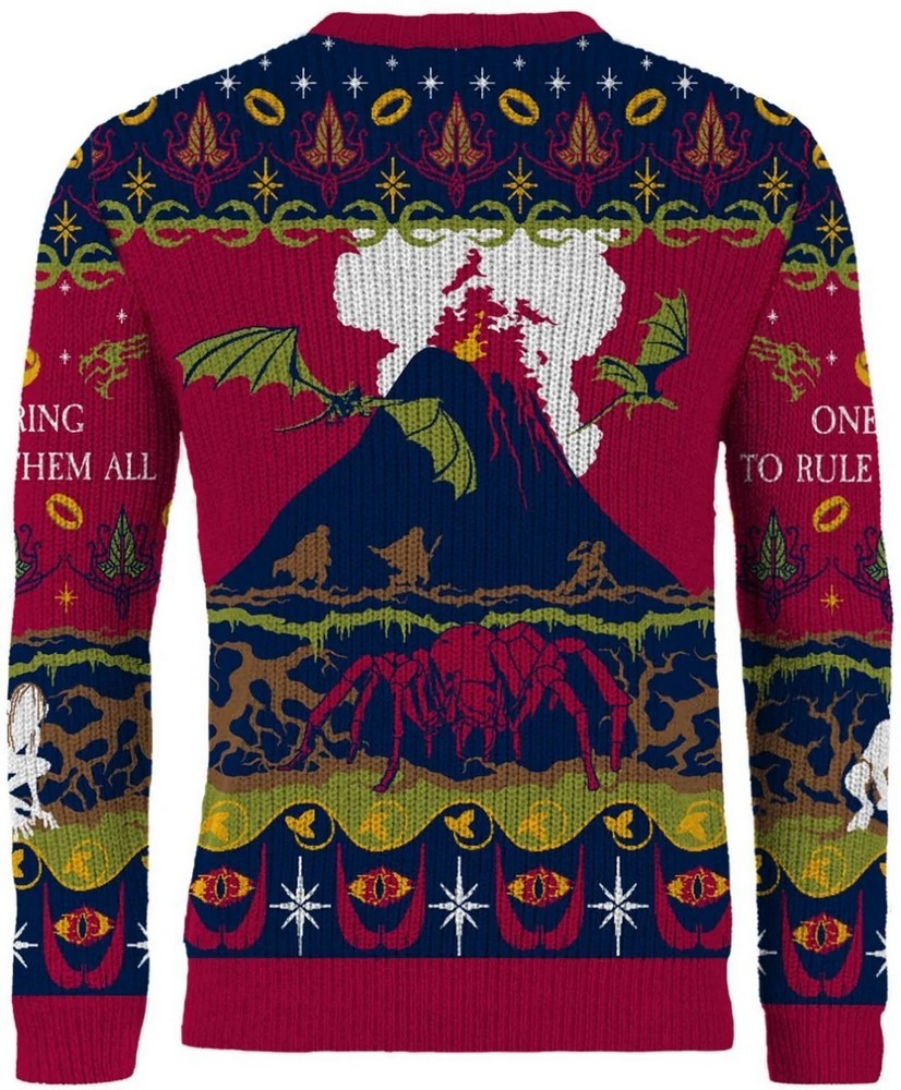 Lord Of The Rings One Sweater To Rule Them All Christmas Jumper (Size L)