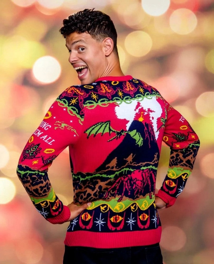 Lord Of The Rings One Sweater To Rule Them All Christmas Jumper (Size XL)