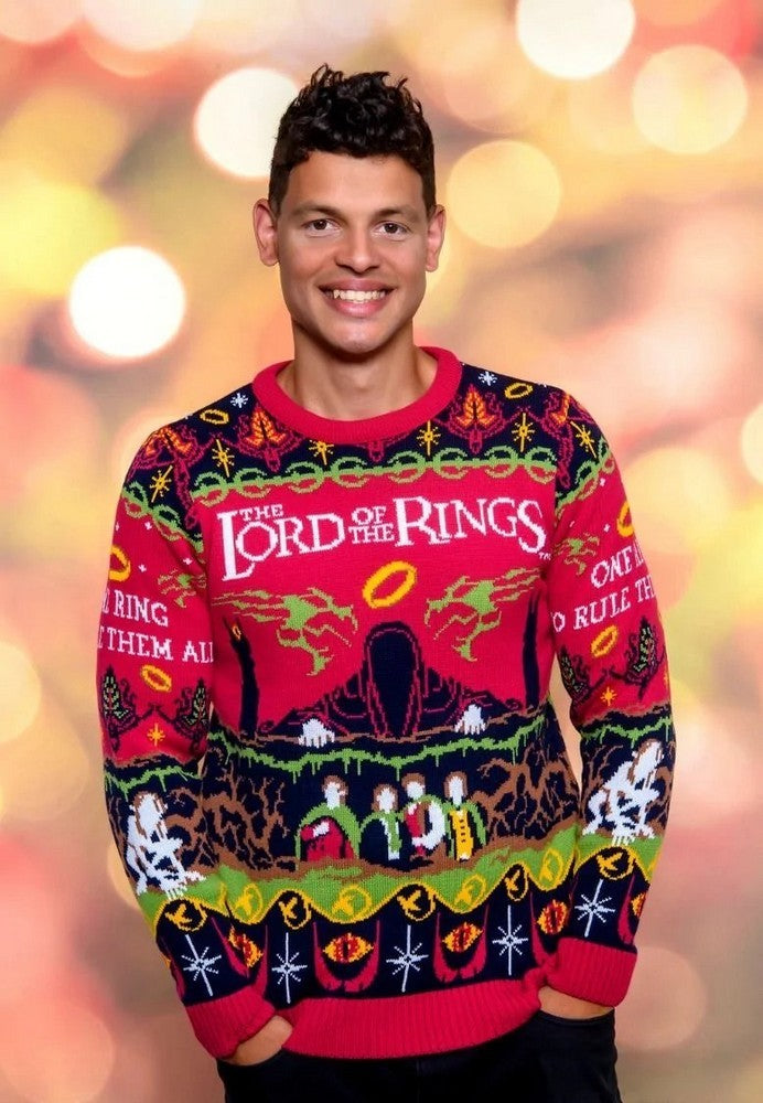Lord Of The Rings One Sweater To Rule Them All Christmas Jumper (Size XXL)