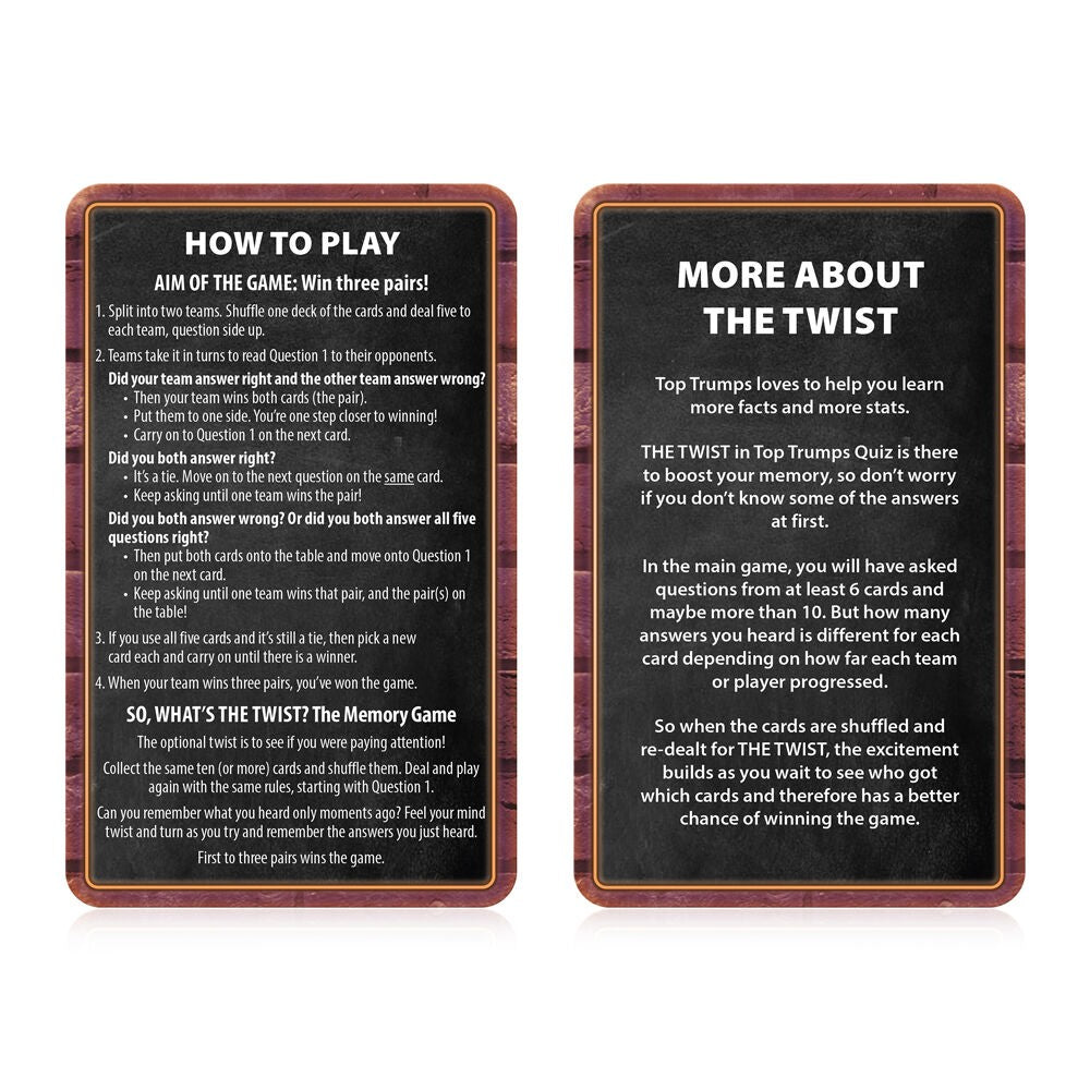 Top Trumps Quiz: Party Quiz Top Trumps Quiz