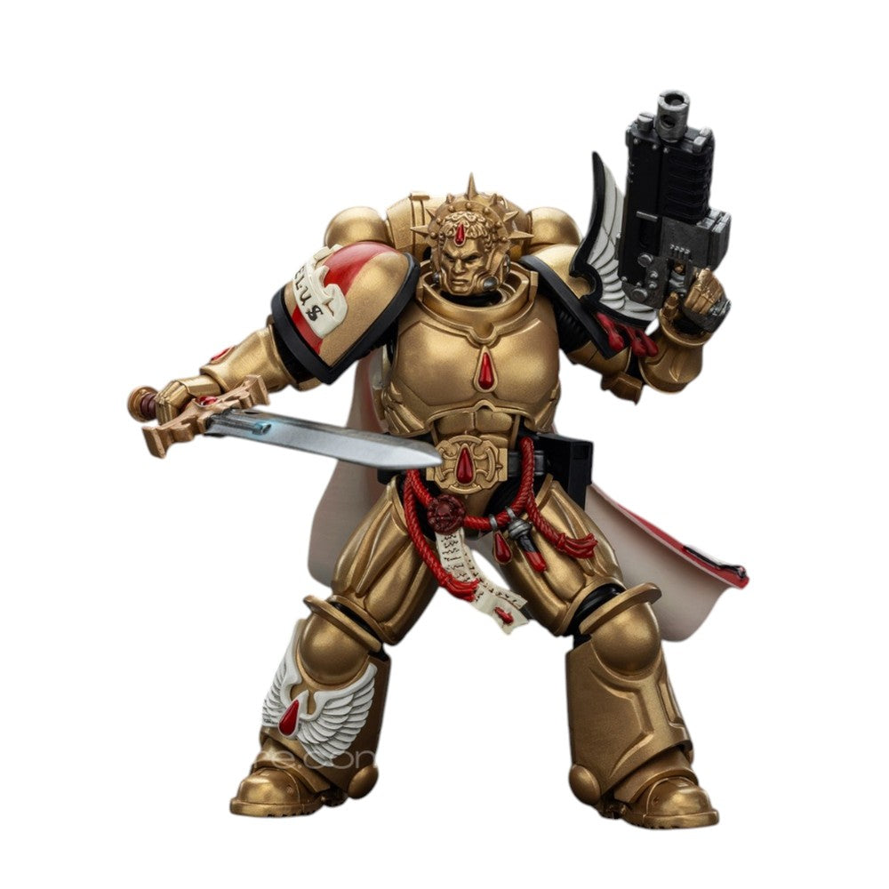 Warhammer Collectibles: 1/18 Scale Blood Angels Captain with Heavy Bolt Pistol & Power Sword