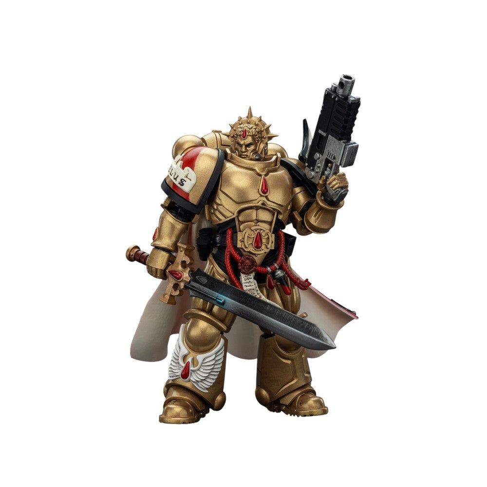 Warhammer Collectibles: 1/18 Scale Blood Angels Captain with Heavy Bolt Pistol & Power Sword