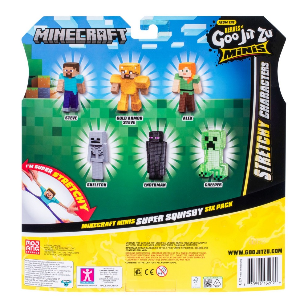 Heroes Of Goo Jit Zu Minecraft S3 Minis Mega 6 Pk
