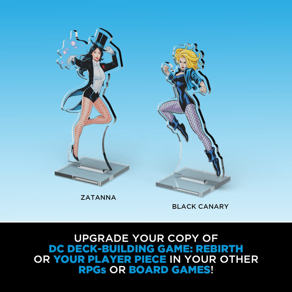 Cryptozoic: DC 2DZ Acrylic Standees: Pack 3 (Shazam! - Green Arrow - Black Canary - Zatanna)