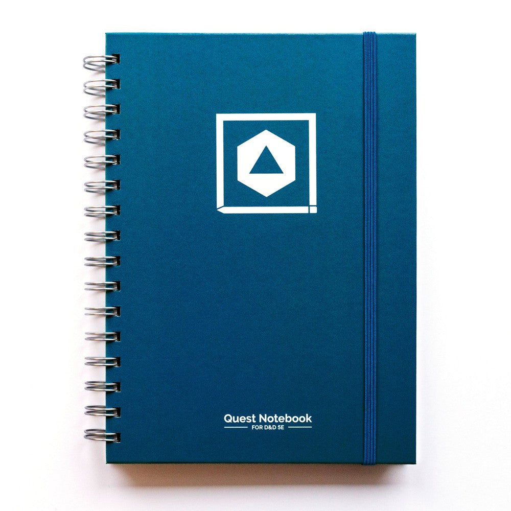 D&D Character Quest Notebook - Heroic Blue