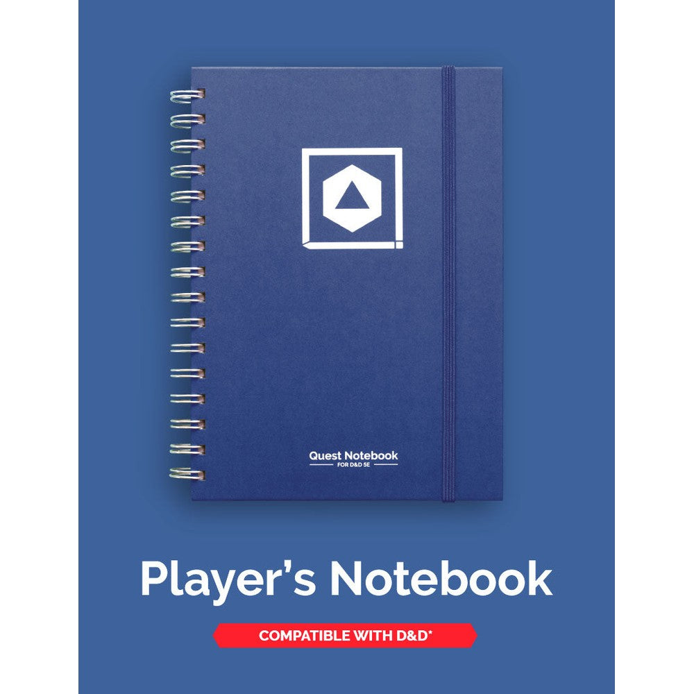 D&D Character Quest Notebook - Heroic Blue